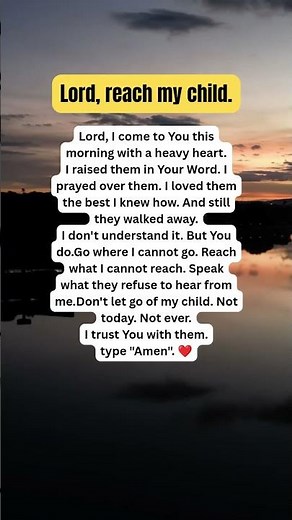 MORNING PRAYER FOR A PARENT WITH A REBELLIOUS CHILD#shorts