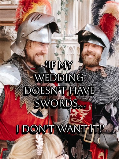 Fantasy Weddings with Knights and Swords Photography
