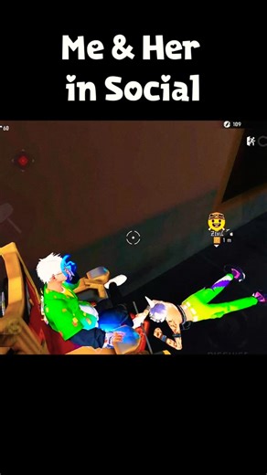 Me and her Social Funny Moments 🤣free fire funny vdo #shortsfeed #viralvideos #freefire girlfriend