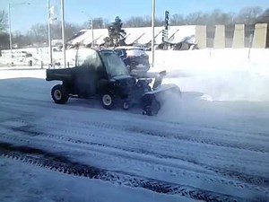 John deere gator 825i with snow blower attachment