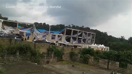 At least 60 killed as crowded church collapses in Nigeria