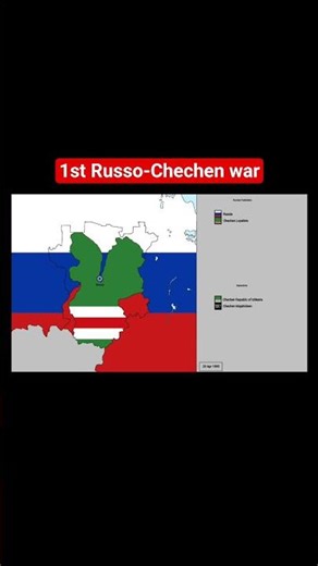 1st Russo-Chechen war - #flags #history #maps #russia