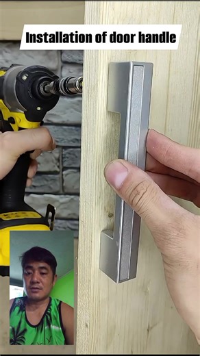 Simple idea installation of door handle #woodworking | Jam Trix
