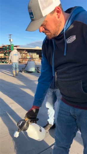 When cleaning the Concrete Residue or Over Splash grab a your Foam Sprayer and Backset Concrete Remover and start spraying!! #Concrete #concretecontractor #concretelife #constructionsupplies #utah #Idaho #contractor #construction #fyp #intmntconcrete #protip #formcleaner | Intermountain Concrete Specialties