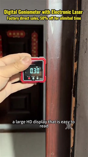 📐 Level like a pro anytime, anywhere! The 4-sided magnetic digital angle gauge with laser is your secret weapon for ultra-precise angles! 🧲 Fully magnetic base attaches to any metal surface 🔦 Built-in laser for precise alignment 📊 Instant digital readout with backlighting 🛒 Get it now!👉 shopingmally.com/products/magnetic-digital-uk | Shopingmally