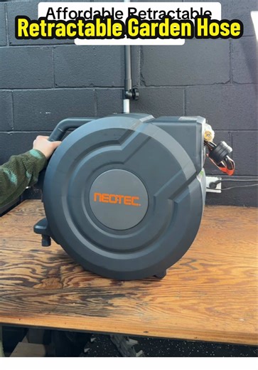 Affordable upgrade that actually makes a difference. Wall mounted retractable hose reel so no more tangled mess in the garage just pull, lock, and it auto rewinds clean every time. Simple, organized, and worth it! 💦 #tiktokshoprestock #tiktokshopcreatorpicks #streetnick #garden #home