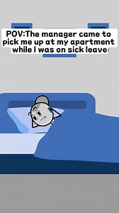 The manager came to pick me up at may apartment while I was on sick leave- #manager #managersbelike #corporatelife #corporate #corporateamerica #work #usa #worklife #veronica #fyp | Humor Animations