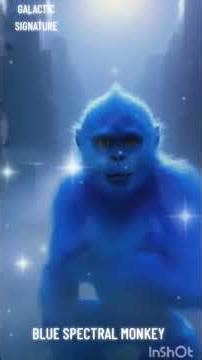 BLUE SPECTRAL MONKEY #edm #foryou #monkey #5d #viral #shorts #spiritguides #ascension #spirituality