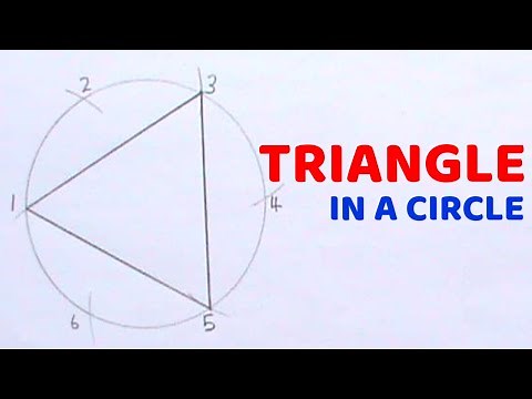 HOW TO INSCRIBE AN EQUILATERAL TRIANGLE IN A CIRCLE || Technical drawing ||Geometrical construction