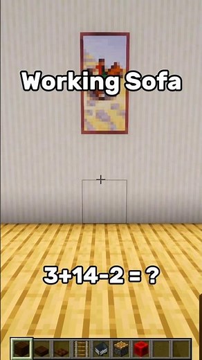 Minecraft Working Sofa🛋️