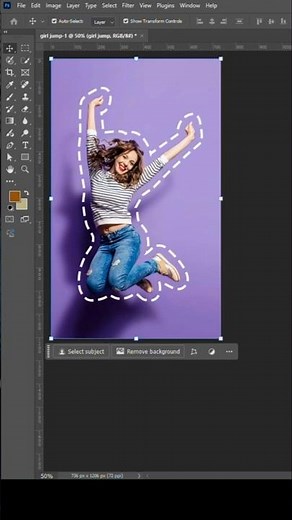 How to Create a Dotted Outline in Photoshop (Fast & Easy!) #shortsvideo #shorts