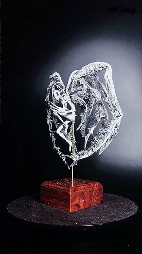 SCP-469 Many-Winged Angel (Monster that Eats Sound) SCP Foundation Hot melt glue homemade model