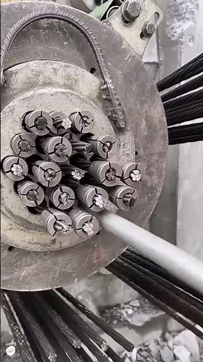 assembly and installation process of steel cables for suspension bridges #shorts