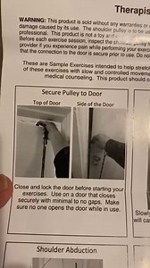 Therapist’s Choice® Shoulder Pulley, Over The Door, with Patient Guide. Aids Recovery and Rehabilitation of Shoulder, Rotator Cuff, Shoulder Pain, Frozen Shoulder, Pain Free Range of Motion (Blue)