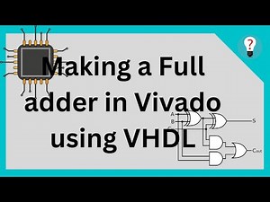 How to make a full adder in VHDL | #vivado #electronics #vlsi