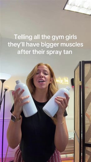 Spray tans make you look twice as buff | spray tan