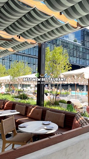 Lindsey Eaton on Instagram: "NEW ROOFTOP RESTAURANT 🌿🧆🍢 @elektraatl is definitely one of the best new restaurants that has opened in Atlanta this year! The stunning views of the luxury pool and gorgeous bar make for an amazing coastal atmosphere 🌊 We loved the food and drinks too - the starters blew us away! Highly recommend the labneh with pita, mussels, and octopus 🐙 The cocktails are also delicious, this would be such a great spot to enjoy drinks at the bar 🍹"