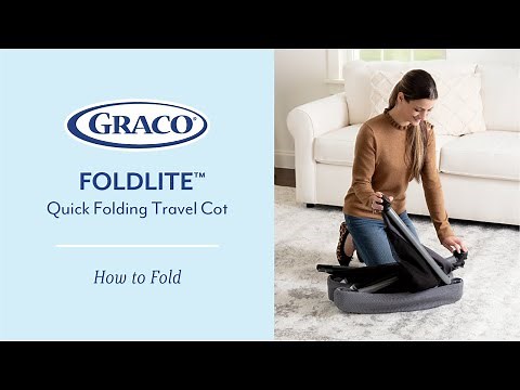 How to fold Graco's FoldLite™ travel cot