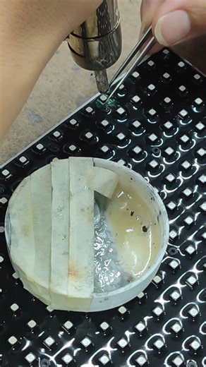 🔧 Fixing Tiny LED Beads by Hand #shorts #LEDdisplay #factory