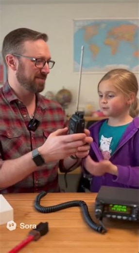 building the next generation #hamradio #funny #radiocommunication #radiotechnology #amateurradio