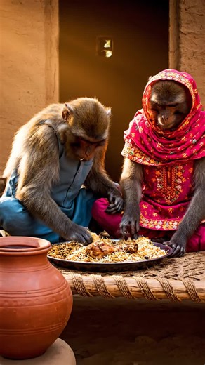 eating a little asma#aimonkey #aivideo #money #ustadgaddirok #ai