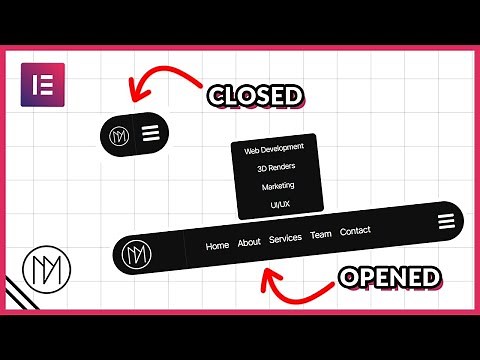 Floating Animated Modern Menu #4 - Elementor & GSAP Tutorial (Template Available)