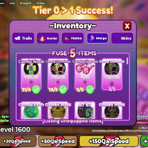 When you merge 2 star Dominus | +1 Keyboard Escape Run #shorts #roblox #robloxshorts
