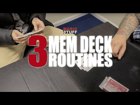 3 More Mem Deck Routines You Haven't Seen Before | Magic Stuff With Craig Petty