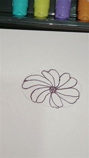 🌸 Soft Pastel Flower – Easy Step-by-Step Painting Tutorial #art