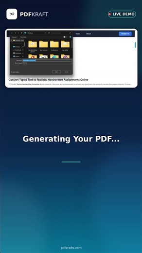 Turn Typed Text into REAL Handwriting! ✍️ #Shorts #software #freetools #freeonlinetools #PDFKRAFT