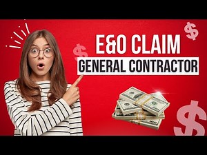 General Contractor E&O Claim Examples [Construction PL & Protective Indemnity]
