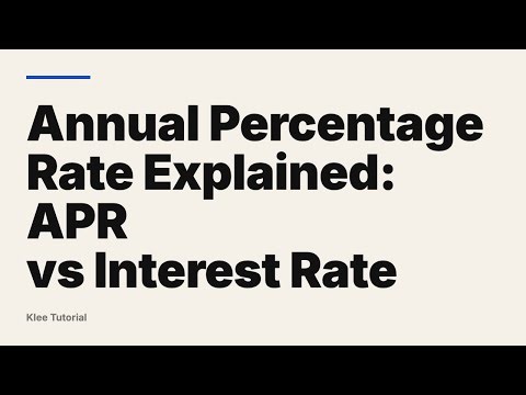 Annual Percentage Rate Explained: APR vs Interest Rate