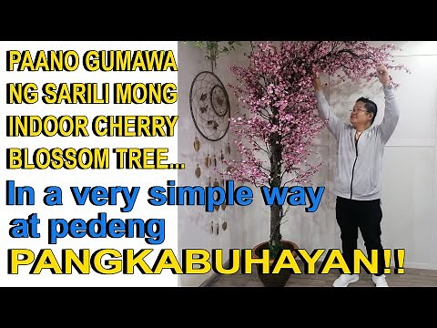 DIY How To Create A Cherry Blossom Tree For House Interior!! Balcony Or Living Room