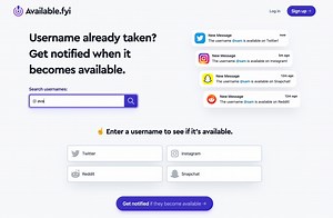 I made a username availability checker to notify you when they become available.
