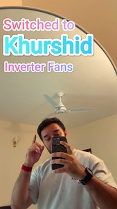 5.7K views · 2.8K reactions | Irfan Junejo, Switched to Khurshid Inverter Fans! Now it's your turn. Upgrade to Inverter fans and save up to 70% Electricity. PMSM Motor powered by CoolMos Technology. #inverterfan #CoolMOS #30W #irfanjunejo | Khurshid Fans | Facebook