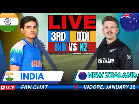🔴 भारत बनाम न्यूजीलैंड 3rd वनडे , India vs New Zealand LIVE | IND vs NZ Live match Score