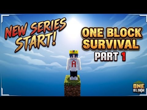 One Block Survival EP1 🔥 New Series Begins! Can I Survive? 😱 #Minecraft #OneBlockSurvival