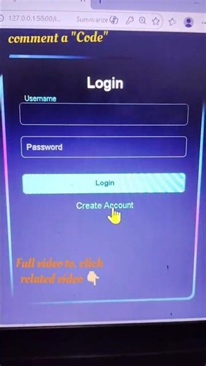 Cyber login ui using html css #coding #frontendcourse #codewithharry #codewithpiyush #programming