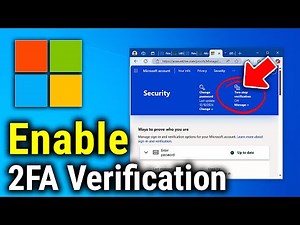 How to Enable Two - Step Verification in Microsoft Account