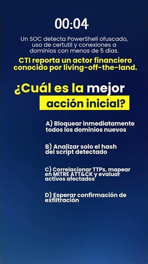 CTI en un escenario real: ¿cuál sería tu primera acción?