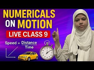 📘 Class 9 Physics – Motion Numericals with Solutions|easy to hard level|Hafsa classes