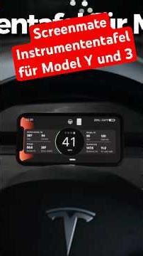 Screenmate, speedometer for Tesla Model Y and 3