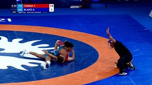 INSANE COMEBACK 🤯 Down 10-1, Korina Blades sticks her opponent at the 2021 World Championships | FloWrestling