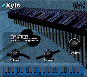 eXylo by Alan ViSTa - Xylophone Plugin VST Audio Unit