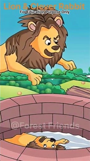 Lion & Rabbit | Forest Friends | Animated Story | #shorts