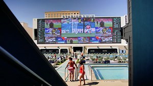 In Vegas, the lights got brighter when Circa Las Vegas added LED displays in the world's largest sportsbook and stadium swim. Oddsboards and live video of events for all visitors means, "that wow factor is always there." Hear more about it in this video! #DakVideoWall #LEDVideoWall #dvLED #sportbooks | Daktronics