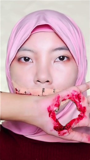 My hand have holes 😬 #sfxmakeup