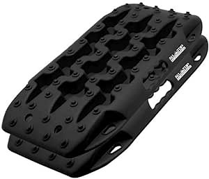 ALL-TOP Recovery Traction Boards Mini, 2PCS Off Road Bendable Tire Ladder Tracks for Sand Mud Snow (3rd Gen, Black)
