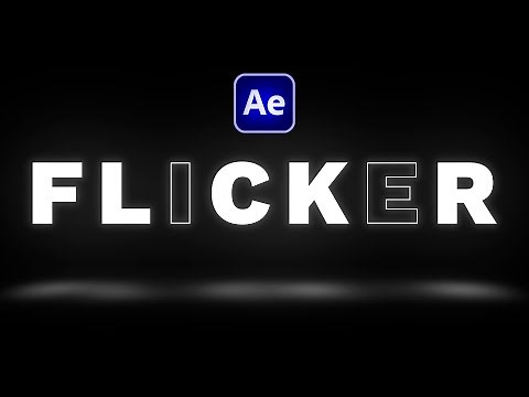 💡 Animate Text FLICKER effect in After Effects | Reveal letters randomly