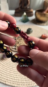 🐉 Le bracelet Pi Xiu, réputée pour ses vertus de chance et de protection A découvrir sur notre boutique en ligne Mybouddha #pixiu #bracelet #obsidienne #symbole #lithothérapie | Mybouddha